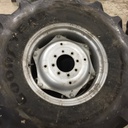 14"W x 24"D Rim with Clamp/Loop Style Rim with 8-Hole Center, Case IH Silver Mist