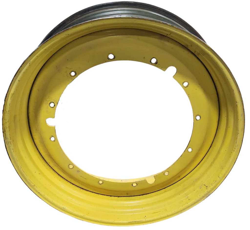 16"W x 46"D, John Deere Yellow 12-Hole Stub Disc