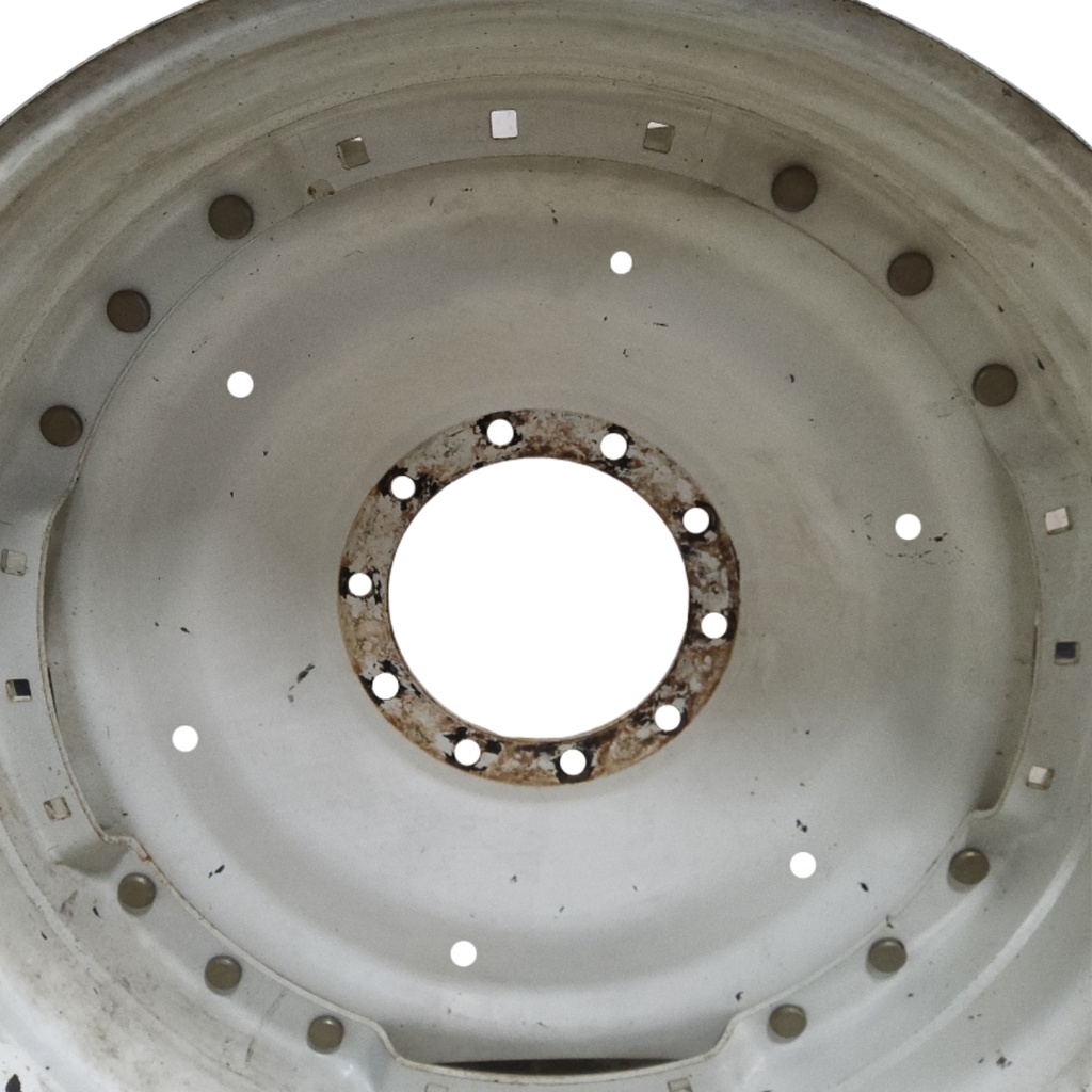 10-Hole Waffle Wheel (Groups of 3 bolts) Center for 38"-54" Rim, Off White