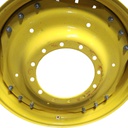 12-Hole Waffle Wheel (Groups of 3 bolts, w/weight holes) Center for 38"-54" Rim, John Deere Yellow
