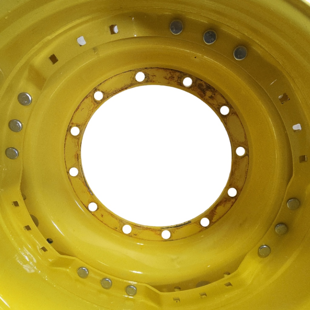 12-Hole Waffle Wheel (Groups of 3 bolts) Center for 34" Rim, John Deere Yellow