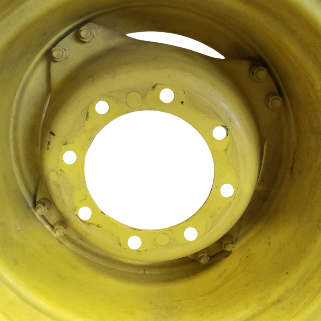 8-Hole Stub Disc (groups of 2 bolts) Center for 24" Rim, John Deere Yellow