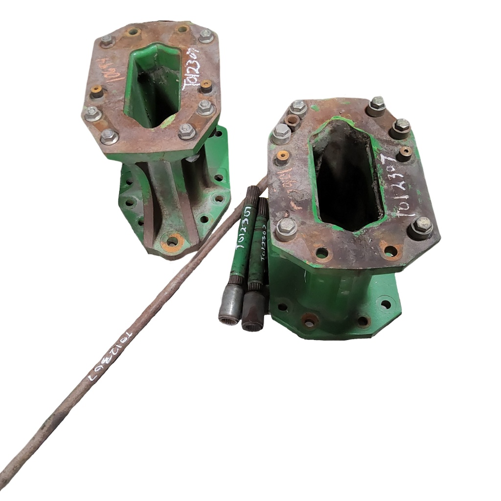 15.75"L Combine Frame Extension, w/Shafts, Hdw & Truss Rod, John Deere Combine 9000 Series[Single Reduction same as Ring and Pinion] ("A" 18/18 Spline Equal Length Shafts), John Deere Green