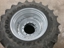 480/70R34 Goodyear Farm DT812 Optitrac R-1W on Agco Corp Gray 12-Hole Waffle Wheel (Groups of 3 bolts) 90%