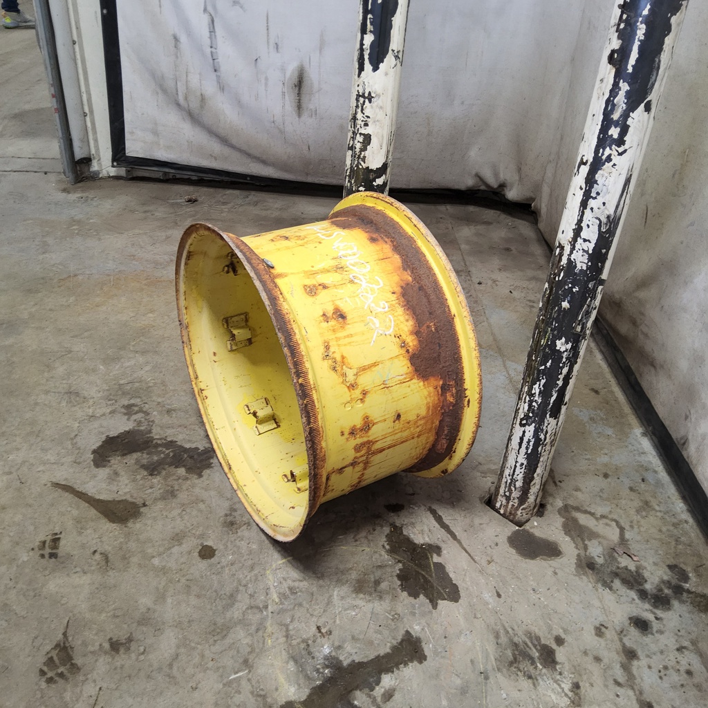 15"W x 26"D, John Deere Yellow 8-Hole Rim with Clamp/Loop Style