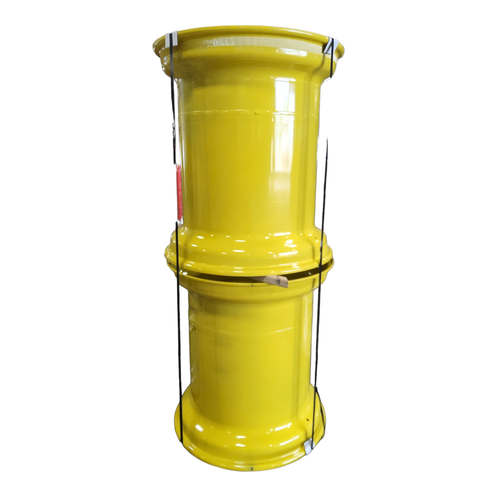 36"W x 32"D, John Deere Yellow 12-Hole Formed Plate