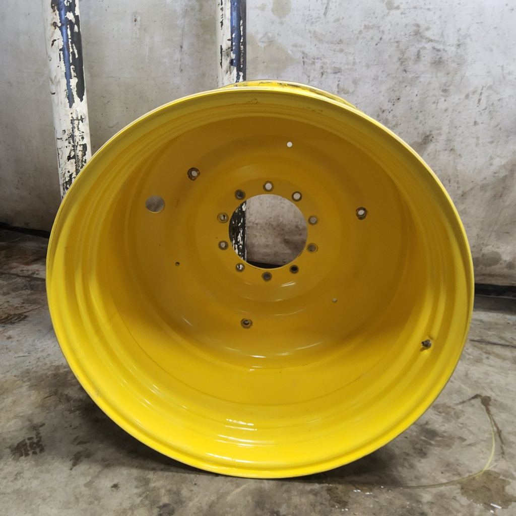 23"W x 38"D, John Deere Yellow 10-Hole Formed Plate W/Weight Holes
