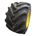 LSW 1250/35R46 Goodyear Farm Custom Flo Grip R-2 on John Deere Yellow 20-Hole Formed Plate 85%
