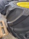 LSW 1000/45R32 Goodyear Farm Optitrac R-1W on John Deere Yellow 12-Hole Formed Plate