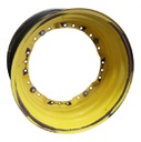 15"W x 30"D, John Deere Yellow 12-Hole Waffle Wheel (Groups of 3 bolts)