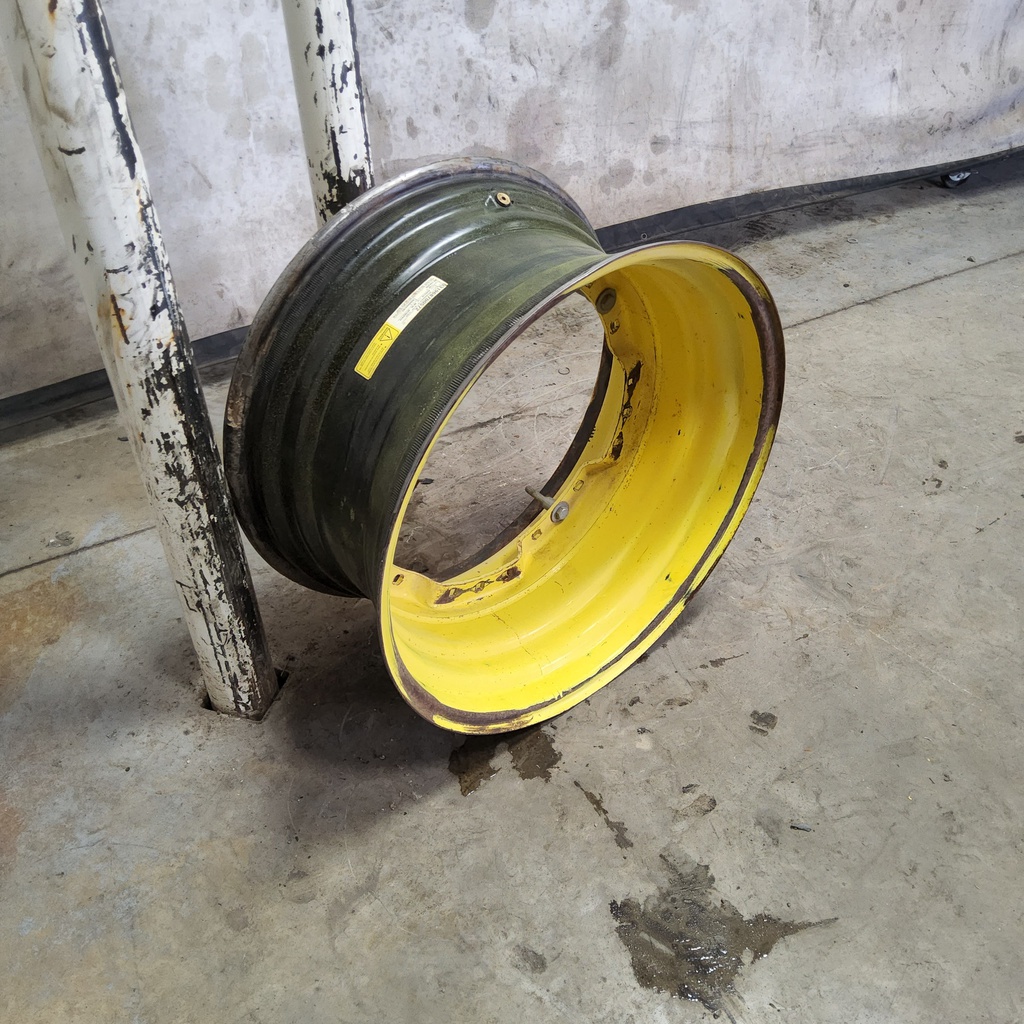 15"W x 30"D, John Deere Yellow 12-Hole Waffle Wheel (Groups of 3 bolts)