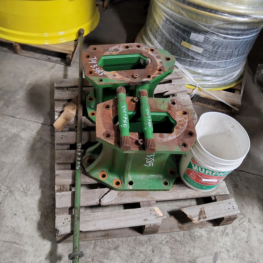 16"L Combine Frame Extension, w/Shafts, Hdw & Truss Rod, John Deere Combine "S" Series ("D"22/22 spline drive shafts), John Deere Green