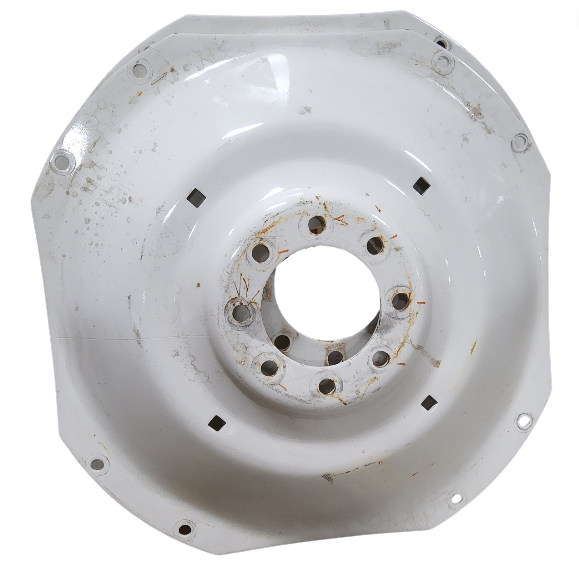 8-Hole Waffle Wheel (Groups of 2 bolts) Center for 34" Rim, New Holland White