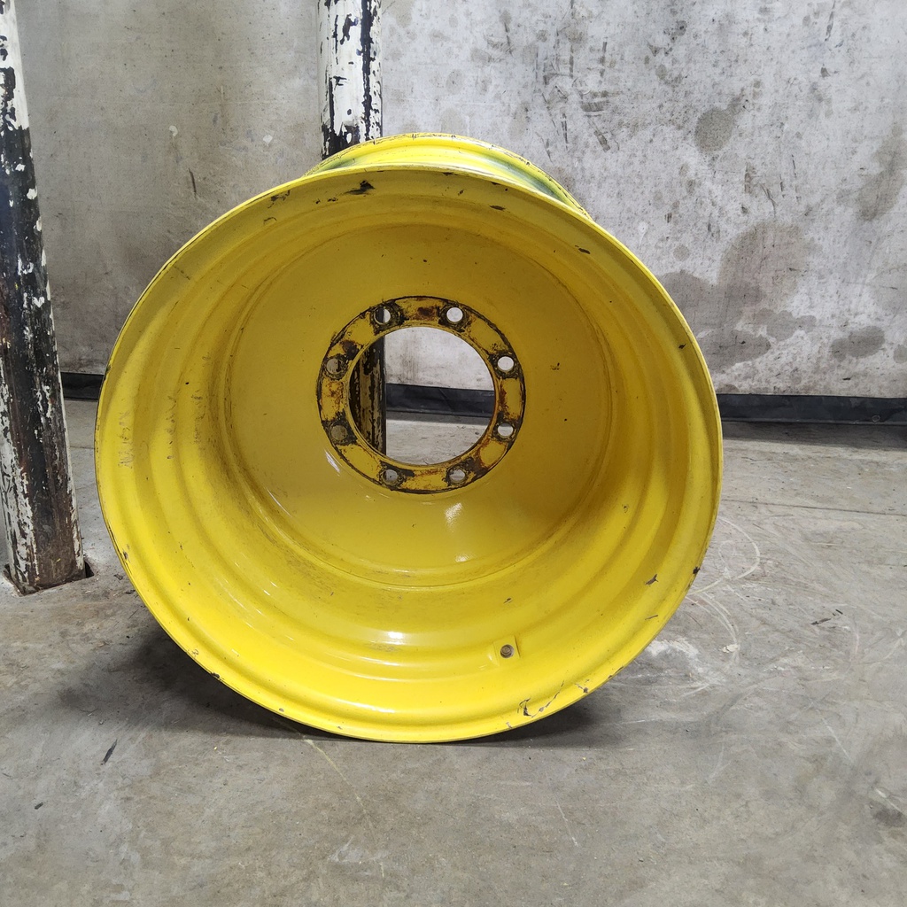 25"W x 26"D, John Deere Yellow 8-Hole Formed Plate