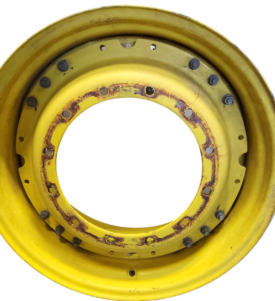 12-Hole Waffle Wheel (Groups of 3 bolts) Center for 34" Rim, John Deere Yellow