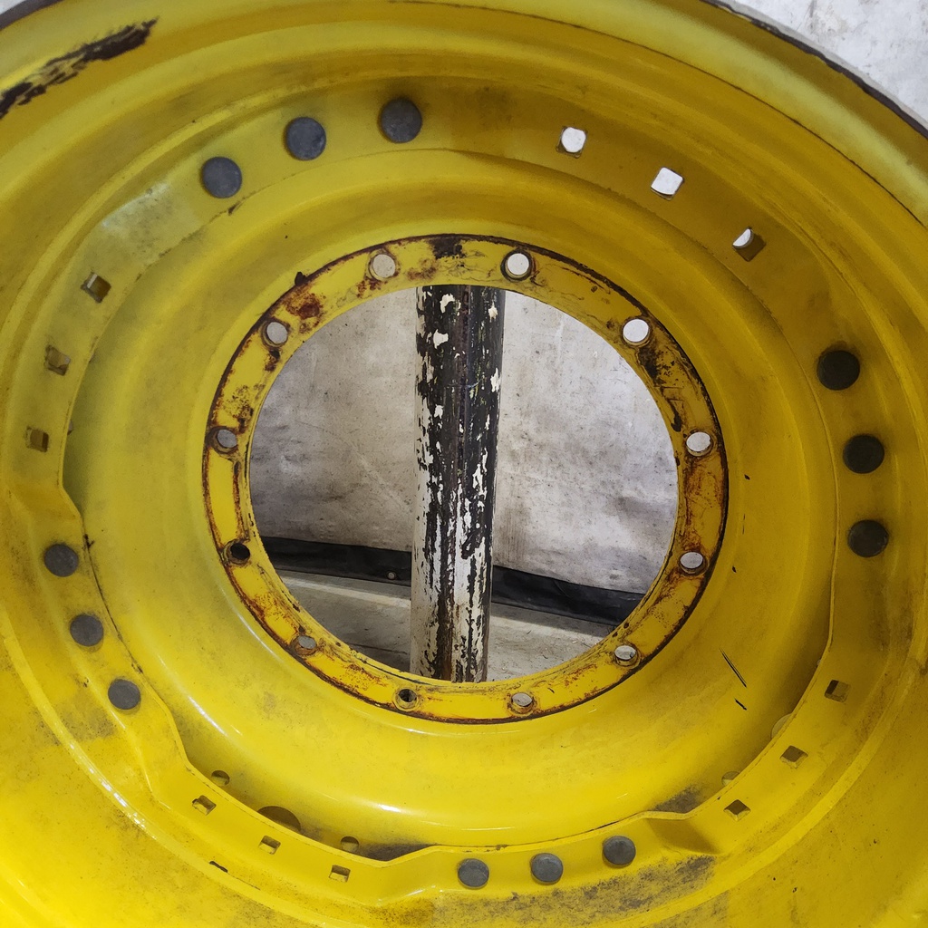 12-Hole Waffle Wheel (Groups of 3 bolts) Center for 34" Rim, John Deere Yellow
