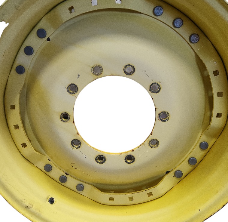 10-Hole Waffle Wheel (Groups of 3 bolts) Center for 34" Rim, John Deere Yellow