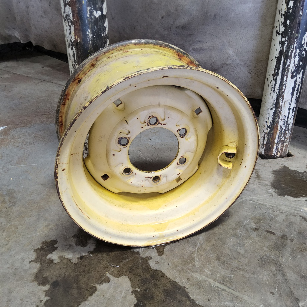 8"W x 15"D, John Deere Yellow 6-Hole Implement