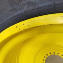 LSW 1400/30R46 Goodyear Farm Optitrac R-1W on John Deere Yellow 20-Hole Formed Plate 99%