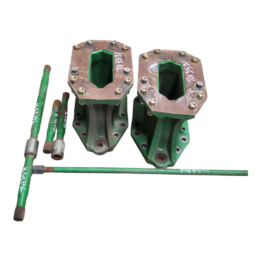 15.75"L Combine Frame Extension, w/Shafts, Hdw & Truss Rod, John Deere Combine "S" Series ("D"22/22 spline drive shafts), John Deere Green