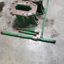15.75"L Combine Frame Extension, w/Shafts, Hdw & Truss Rod, John Deere Combine "S" Series ("D"22/22 spline drive shafts), John Deere Green