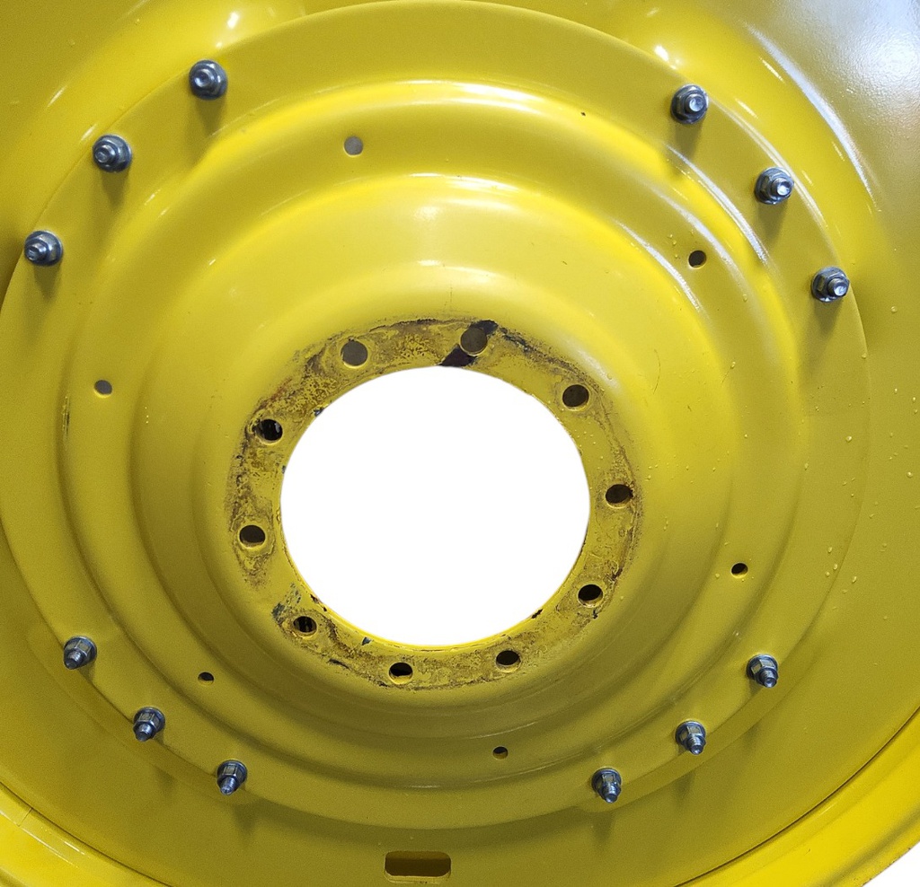10-Hole Waffle Wheel (Groups of 3 bolts) Center for 38"-54" Rim, John Deere Yellow