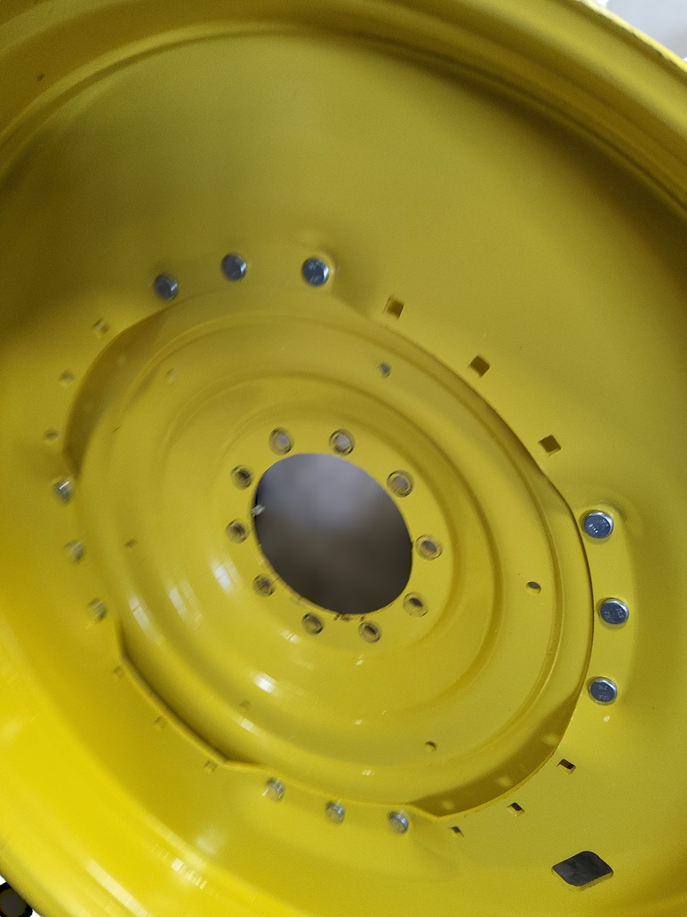 10-Hole Waffle Wheel (Groups of 3 bolts) Center for 38"-54" Rim, John Deere Yellow