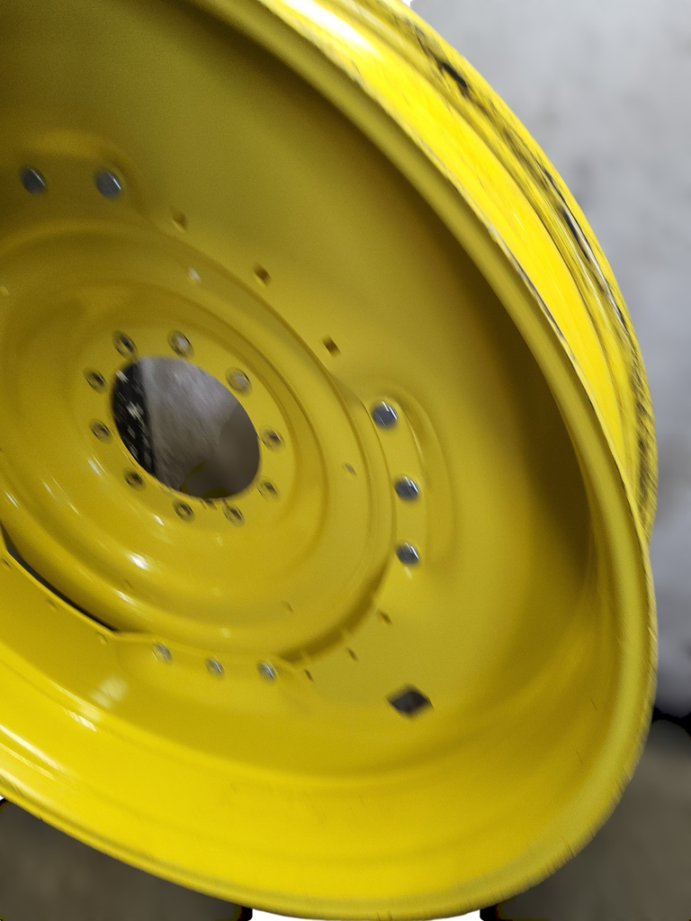 10-Hole Waffle Wheel (Groups of 3 bolts) Center for 38"-54" Rim, John Deere Yellow