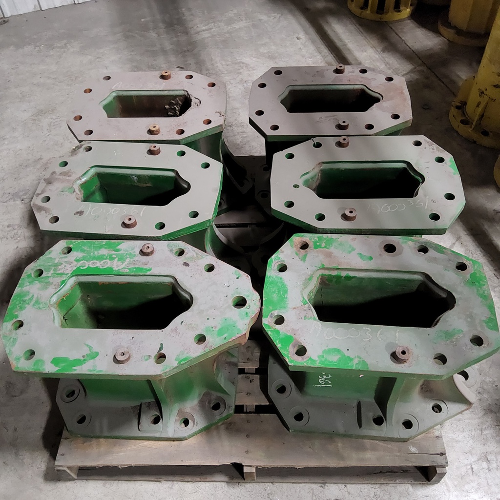 15.75"L Combine Frame Extension Ends (Left/Right), John Deere Combine 9000 Series, John Deere Green