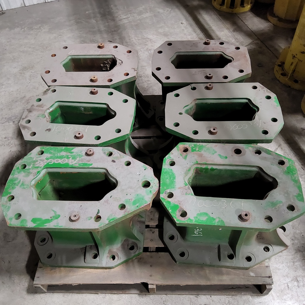 15.75"L Combine Frame Extension Ends (Left/Right), John Deere Combine 9000 Series, John Deere Green