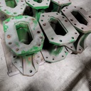 15.75"L Combine Frame Extension Ends (Left/Right), John Deere Combine 9000 Series, John Deere Green