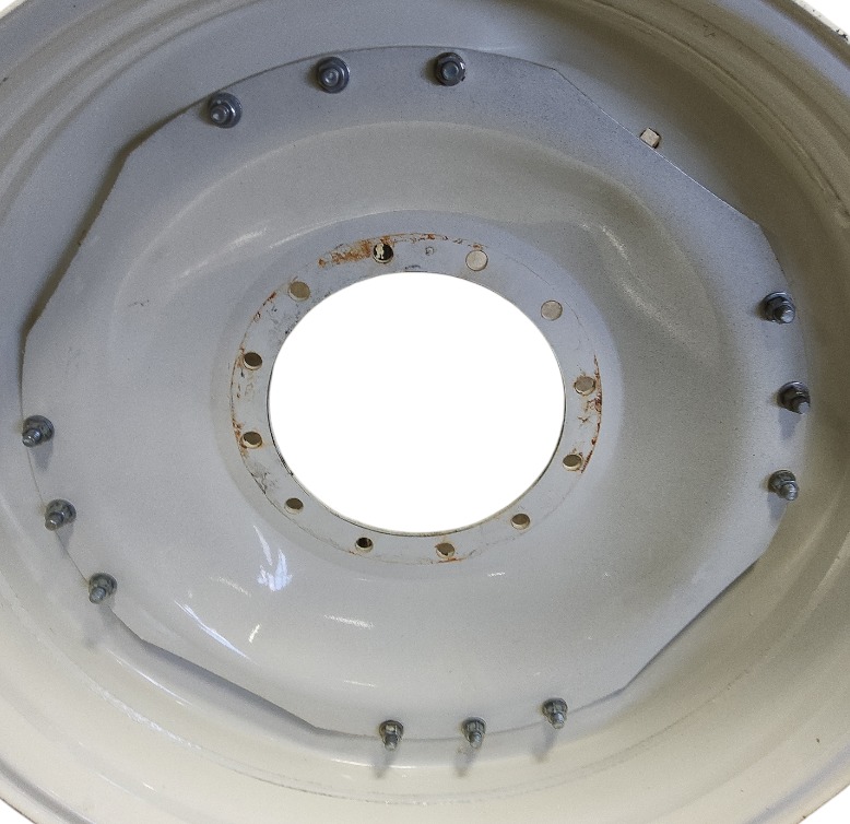 12-Hole Waffle Wheel (Groups of 3 bolts) Center for 38"-54" Rim, New Holland White