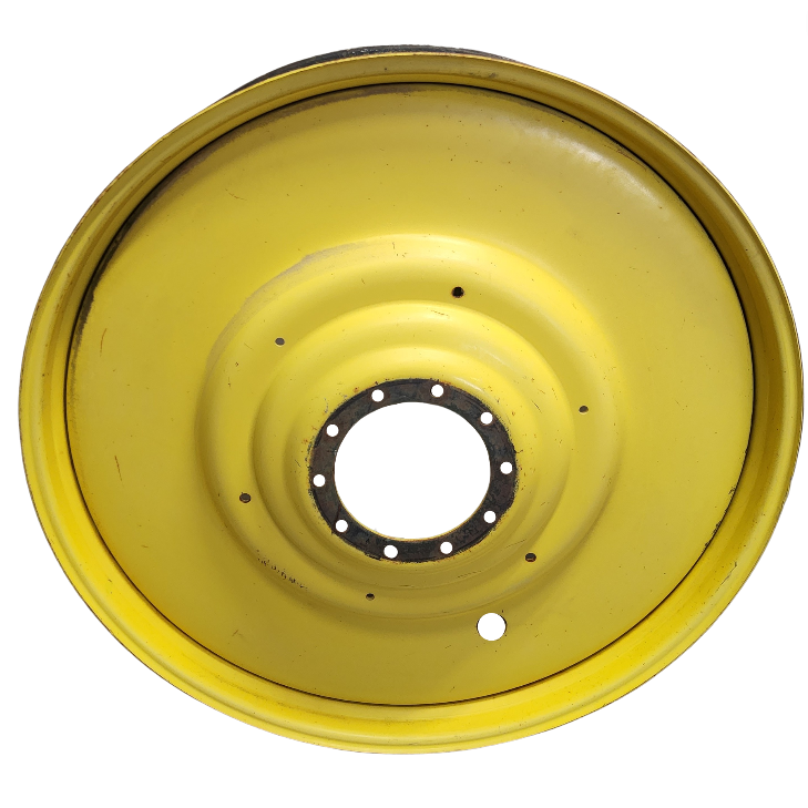 12"W x 54"D, John Deere Yellow 10-Hole Formed Plate W/Weight Holes