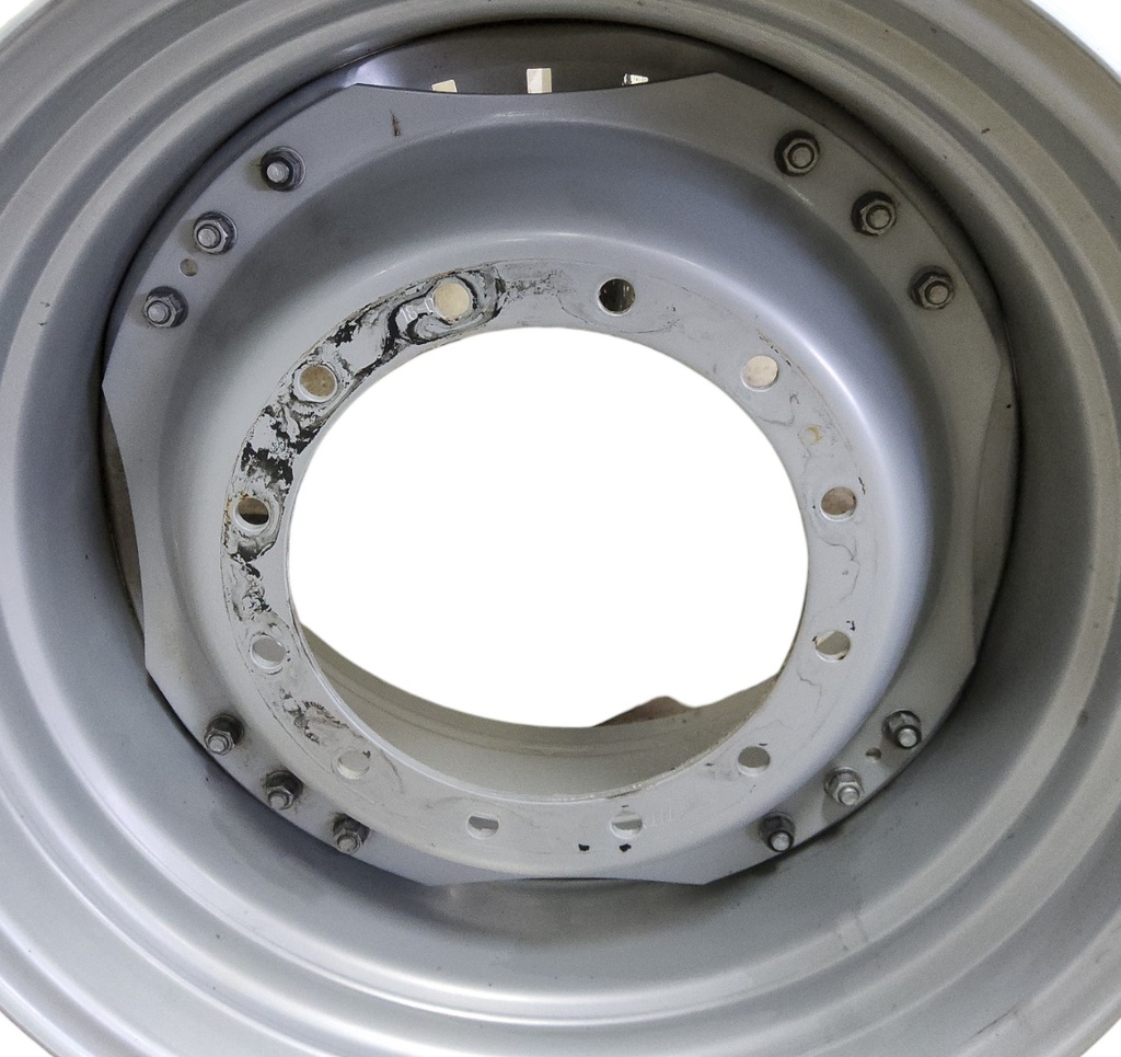12-Hole Waffle Wheel (Groups of 3 bolts) Center for 34" Rim, Agco Corp Gray
