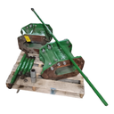 15.75"L Combine Frame Extension, w/Shafts, Hdw & Truss Rod, John Deere Combine "S" Series ("D"22/22 spline drive shafts), John Deere Green