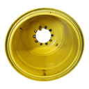1250/45-32 Firestone Flotation 23 DT R-1W on John Deere Yellow 10-Hole Formed Plate 3-Piece 90%