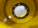 1250/45-32 Firestone Flotation 23 DT R-1W on John Deere Yellow 10-Hole Formed Plate 3-Piece 90%