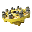 10-Hole Wedg-Lok OE Style, 3.937" (100mm) axle, John Deere Yellow