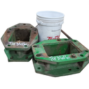 6.5"L Combine Frame Extension, w/Shafts, Hdw & Truss Rod, John Deere Combine 9000STS/"S" Series ("B" Std 18/18 Spline Long/Short Drive Shafts), John Deere Green
