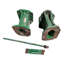 15.75"L Combine Frame Extension, w/Shafts, Hdw & Truss Rod, John Deere Combine "S" Series ("D"22/22 spline drive shafts), John Deere Green