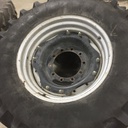420/90R30 Firestone Radial All Traction FWD R-1 on Case IH Silver Mist/Black 10-Hole Waffle Wheel (Groups of 2 bolts) 50%