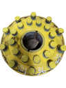10-Hole Wedg-Lok OE Style, 4.725" (120.015mm) axle, John Deere Yellow