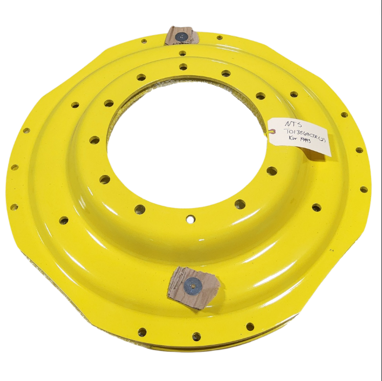 12-Hole Waffle Wheel (Groups of 3 bolts) Center for 38"-54" Rim, John Deere Yellow