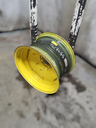 16"W x 26"D, John Deere Yellow 8-Hole Stamped Plate