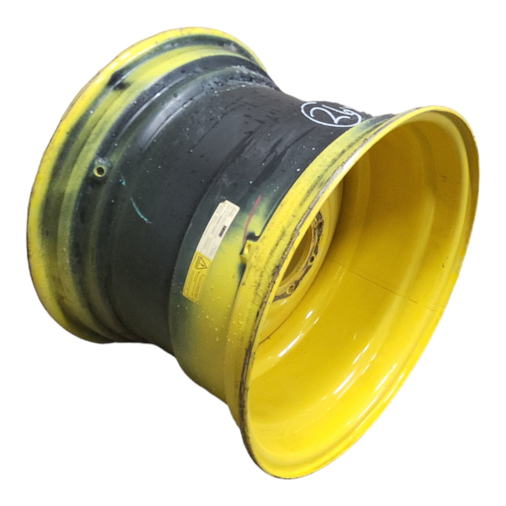 20"W x 26"D, John Deere Yellow 8-Hole Formed Plate