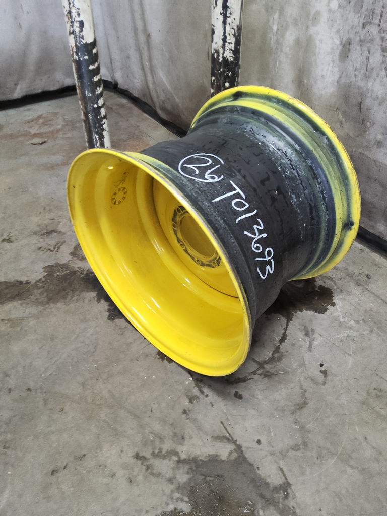20"W x 26"D, John Deere Yellow 8-Hole Formed Plate