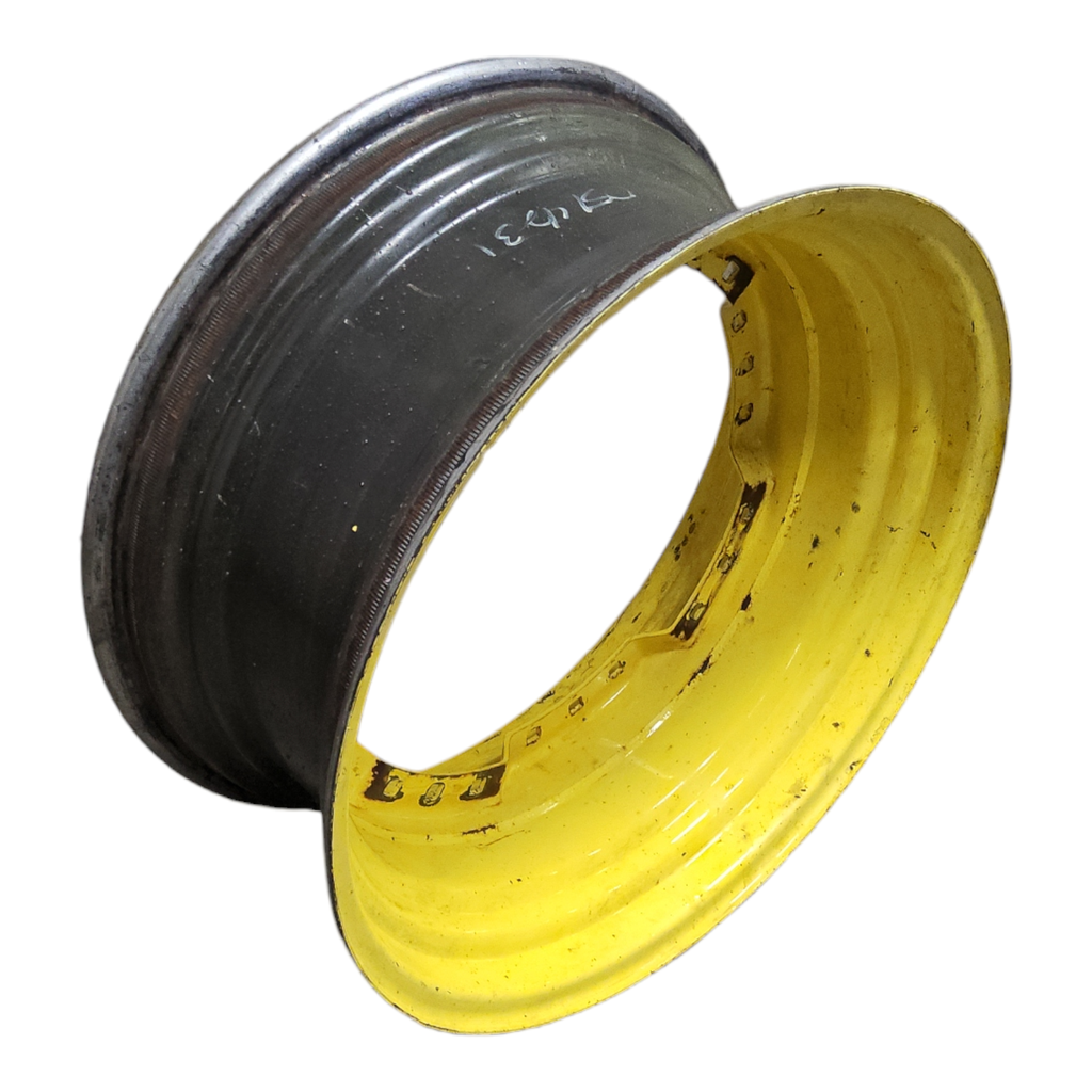 13"W x 30"D, John Deere Yellow 12-Hole Waffle Wheel (Groups of 3 bolts)