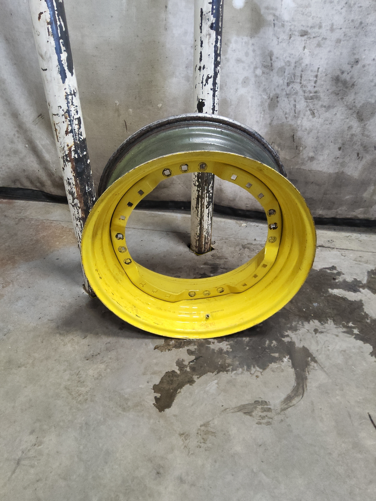 13"W x 30"D, John Deere Yellow 12-Hole Waffle Wheel (Groups of 3 bolts)