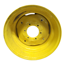 9.75"W x 16.5"D, John Deere Yellow 6-Hole Stamped Plate
