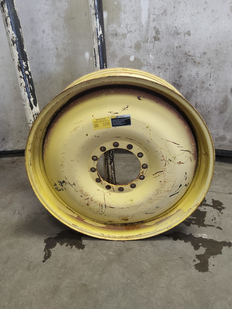 13"W x 46"D, John Deere Yellow 12-Hole Bubble Disc